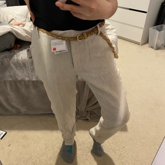 Zara basic Linen pants - Picture 5 of 9